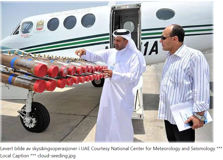Seeding flyreiser i UAE «øker nedbør fra skyer med en tredjedel»