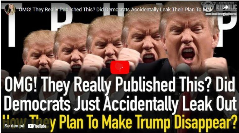 OMG! They Really Published This? Did Democrats Accidentally Leak Their Plan To Make Trump Disappear?