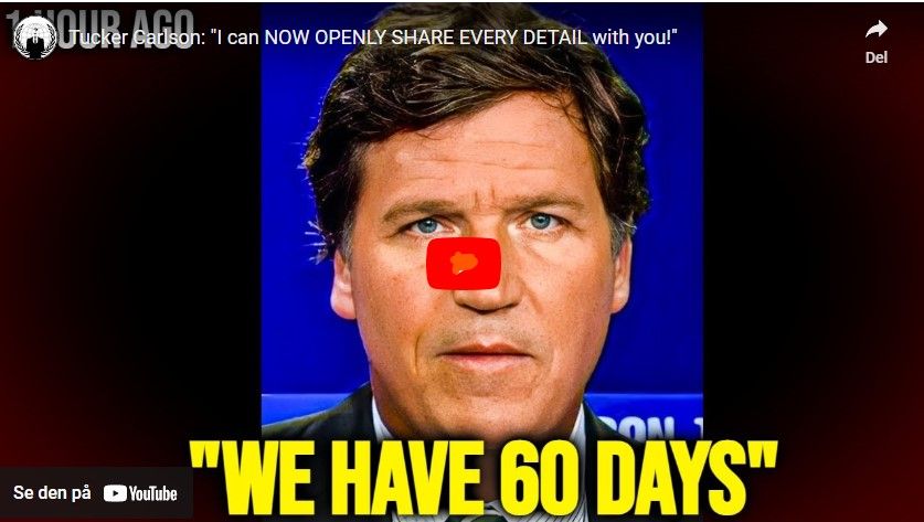 Tucker Carlson: “I can NOW OPENLY SHARE EVERY DETAIL with you!”