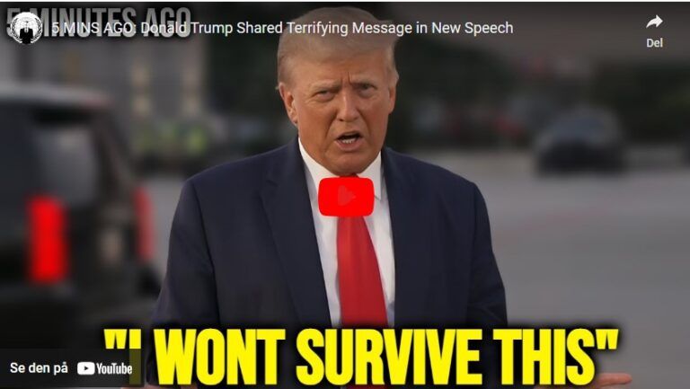 5 MINS AGO: Donald Trump Shared Terrifying Message in New Speech.