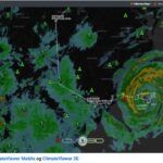 Spor orkanen Firenze og se NEXRAD Radars, Nuclear Power Plants og River Flood Levels lever med ClimateViewer 3D!